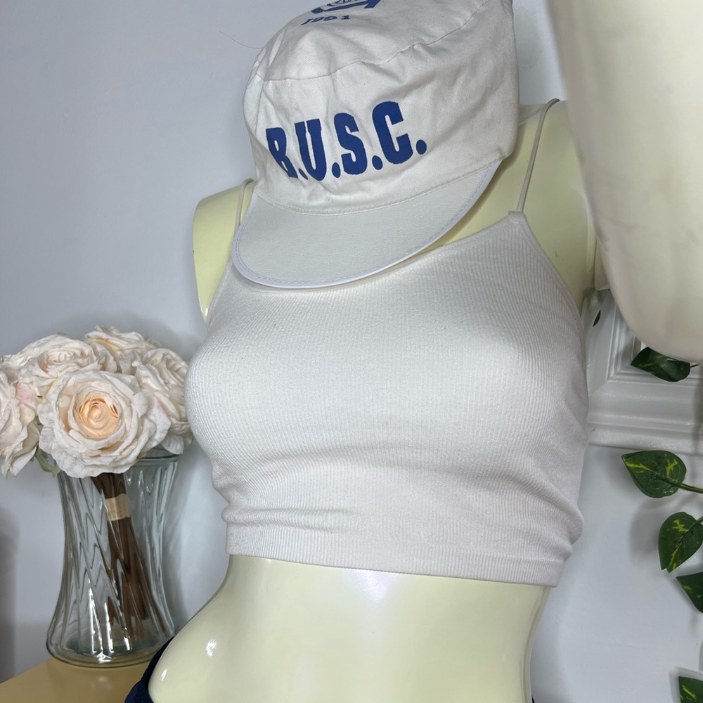 ✨🗝️ VINTAGE ✨ 1991 White and Blue Cap 🧢